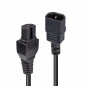 Lindy 30314 Rallonge Secteur C14 vers C15, 2m Noir Lindy 30314 Rallonge Secteur C14 vers C15, 2m Noir