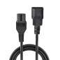 Lindy 30314 Rallonge Secteur C14 vers C15, 2m Noir Lindy 30314 Rallonge Secteur C14 vers C15, 2m Noir