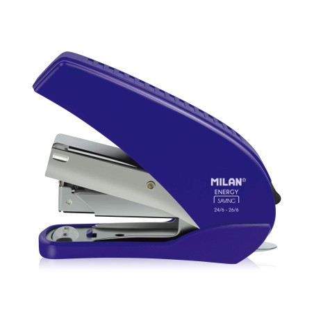 MILAN - Agrafeuse compact « energy saving » bleu Acid- agrafes incluses