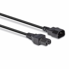 Lindy 30314 Rallonge Secteur C14 vers C15, 2m Noir