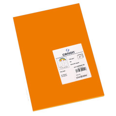 CANSON Iris Vivaldi - Paquet 50 feuilles de papier couleur A4 - 185g/m² - Orange