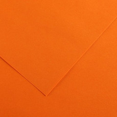 CANSON Iris Vivaldi - Paquet 50 feuilles de papier couleur A4 - 185g/m² - Orange