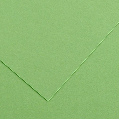 CANSON Iris Vivaldi - Paquet 50 feuilles de papier couleur A4 - 185g/m² - Vert pomme