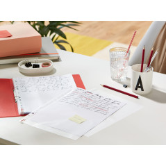 Esselte Quality, Pochettes Plastique Perforées A4, Matière Grainée Mate Transparente, Ouverture sur le haut, Polypropylène 65 Mi