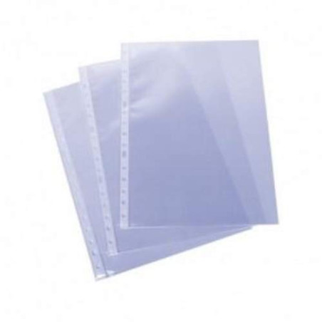 ESSELTE 623896 - Fundas portadocumentos COPYSAFE PP Piel de naranja con refuerzo (caja 100 ud.) Folio. 16 taladros