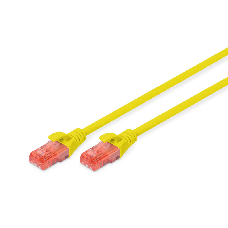 DIGITUS Câble LAN Cat 6 - 10m - RJ45 Câble réseau - UTP non blindé - Compatible Cat-6A & Cat-5e - Jaune DIGITUS Câble LAN Cat 6 - 10m - RJ45 Câble réseau - UTP non blindé - Compatible Cat-6A & Cat-5e - Jaune