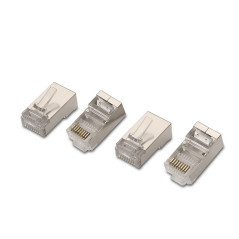 AISENS A138 – 0293 – connecteur RJ45 8 Fils (10 unités) Couleur Argent