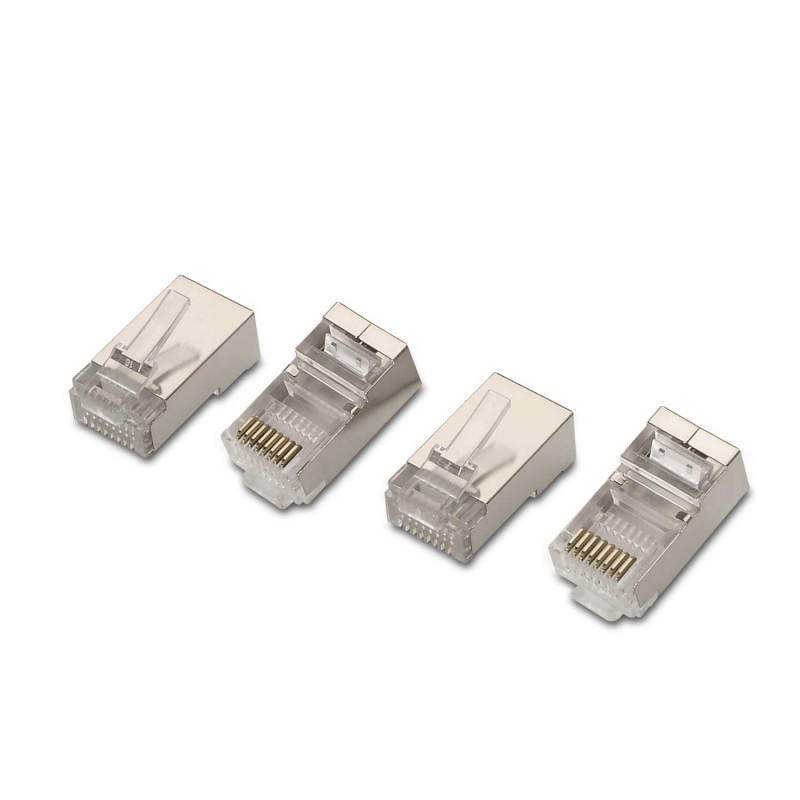 AISENS A138 – 0293 – connecteur RJ45 8 Fils (10 unités) Couleur Argent