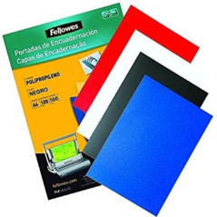 Fellowes 54773 - Couvertures en polypropylène pour reliure, A4, transparentes (l'emballage peut varier)
