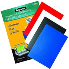 Fellowes 54773 - Couvertures en polypropylène pour reliure, A4, transparentes (l'emballage peut varier)