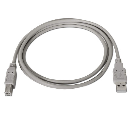 AISENS A101 – 0004 – Câble USB 2.0 Imprimante de 4.5 m, Couleur Beige