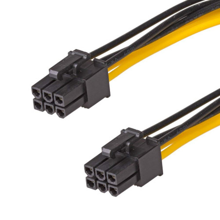 AKYGA AK-CA-49 2 x PCI-E 6 Broches Femelle Câble d'alimentation 40 cm