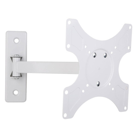 Techly ICA-LCD 2901WH Support Mural inclinable et pivotant pour TV LCD/LED 19"-37" Blanc