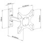 Techly ICA-LCD 2901WH Support Mural inclinable et pivotant pour TV LCD/LED 19"-37" Blanc Techly ICA-LCD 2901WH Support Mural inclinable et pivotant pour TV LCD/LED 19"-37" Blanc