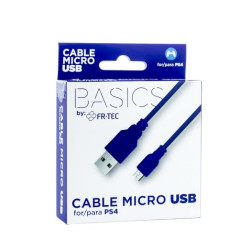 FRTEC - Câble de charge pour la manette, compatible avec Playstation 4, Micro USB a USB