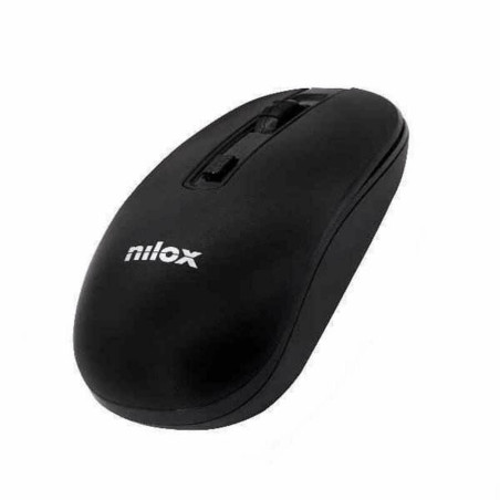 NILOX Souris sans Fil 1000 DPI Noir/Noir