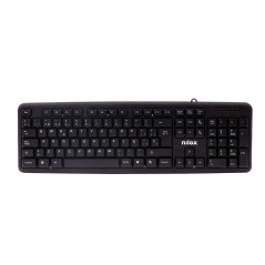 NILOX Clavier NXKBE000002 Espagnol QWERTY Noir