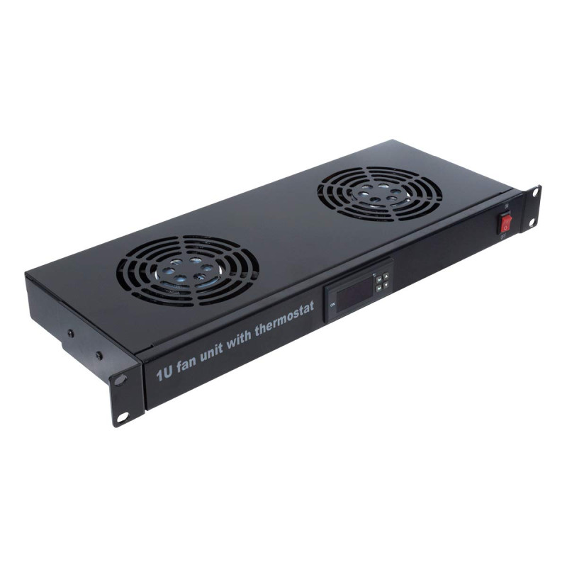 AITEN DATA Thermostat numérique 2 Ventilateurs 1U pour Armoire Rack AITEN DATA Thermostat numérique 2 Ventilateurs 1U pour Armoire Rack