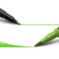 BIC Intensity feutre d'écriture Double Pointe et Corps Noir Mat - Couleurs assorties, Pochette de 12 BIC Intensity feutre d'écriture Double Pointe et Corps Noir Mat - Couleurs assorties, Pochette de 12