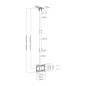 Aisens - CT43TSE-053 - Douille de Toit Eco rotative, Incluse et Extensible pour monteur/TV 50 kg de 23-42, Noir Aisens - CT43TSE-053 - Douille de Toit Eco rotative, Incluse et Extensible pour monteur/TV 50 kg de 23-42, Noir