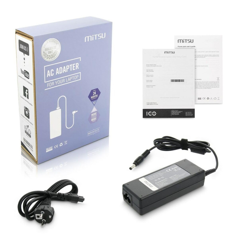 CARGADOR DE PORTATIL MITSU 19V 3.95A (5.5X2.5) - TOSHIBA, COMPAQ, HP, ASUS CARGADOR DE PORTATIL MITSU 19V 3.95A (5.5X2.5) - TOSHIBA, COMPAQ, HP, ASUS