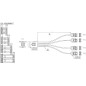 Inline 27620 Mini SAS Cable SFF8087 to 4x SATA, 1: 1, OCR 0.5 m Inline 27620 Mini SAS Cable SFF8087 to 4x SATA, 1: 1, OCR 0.5 m