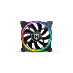 Nox Hummer X-FAN -NXHUMMERXFAN- Ventilateur PC 120 mm, double anneau LED ARGB Rainbow, ultra silencieux avec patins en caoutchou