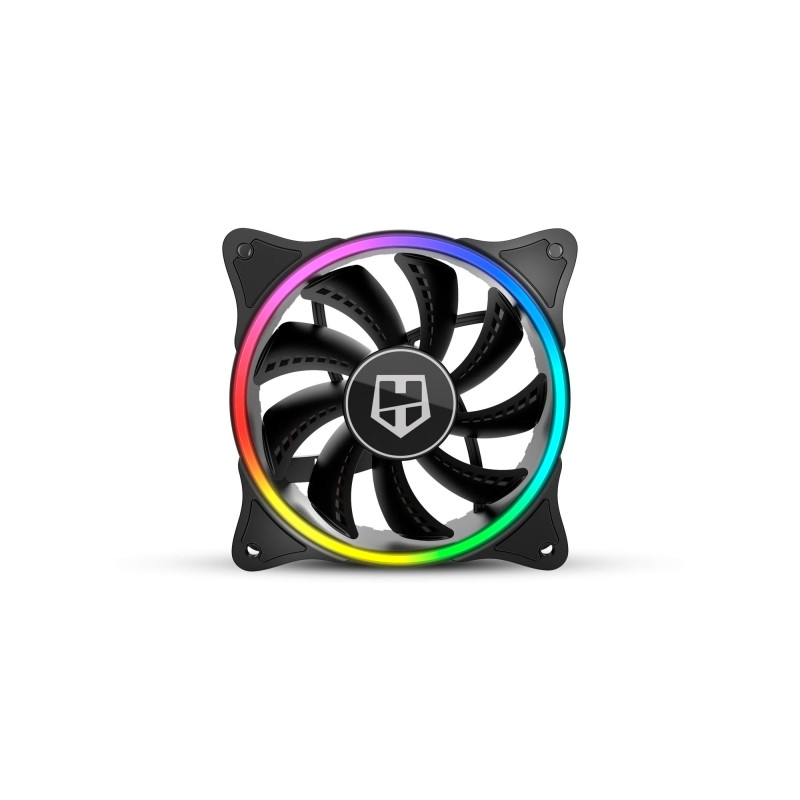 Nox Hummer X-FAN -NXHUMMERXFAN- Ventilateur PC 120 mm, double anneau LED ARGB Rainbow, ultra silencieux avec patins en caoutchou Nox Hummer X-FAN -NXHUMMERXFAN- Ventilateur PC 120 mm, double anneau LED ARGB Rainbow, ultra silencieux avec patins en caoutchou