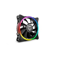 Nox Hummer X-FAN -NXHUMMERXFAN- Ventilateur PC 120 mm, double anneau LED ARGB Rainbow, ultra silencieux avec patins en caoutchou