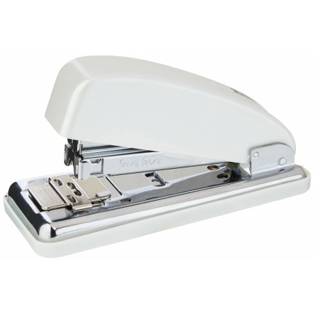 Petrus 626833 Agrafeuse classique en métal, 30 feuilles, ouverture à 180°, gamme Wow, blanc