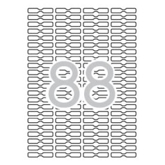 APLI 10314 – Étiquettes adhésives 45 x 8 mm