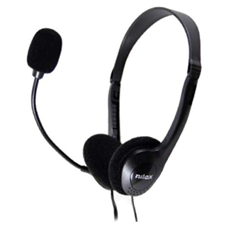 NILOX Casques avec Microphone NXAU0000002 Noir