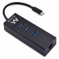 Ewent EW1141 Hub USB C, 3 Ports USB 3.0 et Adaptateur LAN 1000 Mbps Gigabit Ethernet RJ45, Hub de Transmission de données USB 3. Ewent EW1141 Hub USB C, 3 Ports USB 3.0 et Adaptateur LAN 1000 Mbps Gigabit Ethernet RJ45, Hub de Transmission de données USB 3.