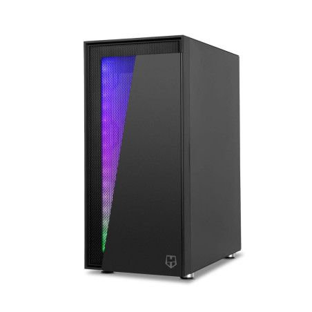 NOX XTREME PRODUCTS HUMMER BLASTER - Boîtier ARGB PRO ATX-Micro ATX-ITX, côté verre trempé, espace pour jusqu'à 8 ventilateurs,