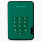 iStorage diskAshur2 HDD 1To Vert - Disque dur portable sécurisé - Protégé par mot de passe - Résistant à la poussière et à l'eau iStorage diskAshur2 HDD 1To Vert - Disque dur portable sécurisé - Protégé par mot de passe - Résistant à la poussière et à l'eau