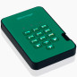 iStorage diskAshur2 HDD 1To Vert - Disque dur portable sécurisé - Protégé par mot de passe - Résistant à la poussière et à l'eau iStorage diskAshur2 HDD 1To Vert - Disque dur portable sécurisé - Protégé par mot de passe - Résistant à la poussière et à l'eau