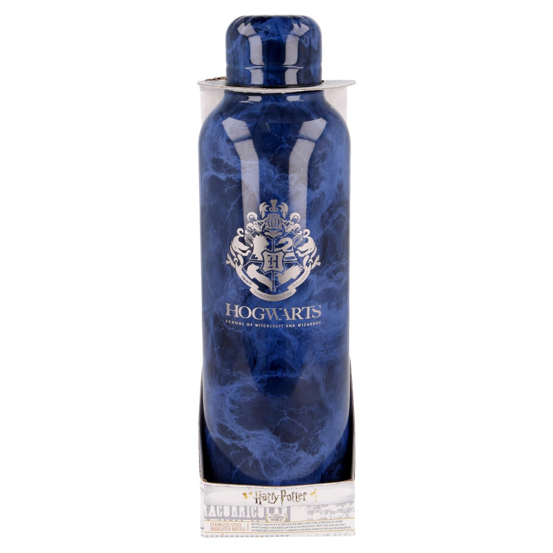 Stor - Bouteille réutilisable et transportable 515 ml - Acier inoxydable - Motif Poudlard - Bleu Stor - Bouteille réutilisable et transportable 515 ml - Acier inoxydable - Motif Poudlard - Bleu