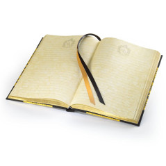 The Noble Collection Harry Potter Hufflepuff Journal - 9.75in (25cm) Hardbound Lined with Gilded Edges and Die Cast Enameled Cre