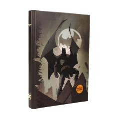 BATMAN Carnet de Notes avec Logo Lumineux relié 120 Pages quadrillées avec Marque-Page.