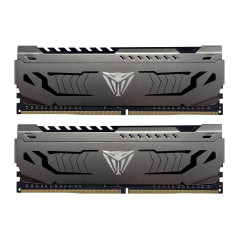 Patriot Memory Kit de Mémoire Haute Performance Viper Steel DDR4 3600 MHz 16Go (2x8Go) C17 Gris