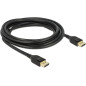 DeLOCK - Câble Displayport 8K, 60 Hz, 3m, DP 8K - Noir DeLOCK - Câble Displayport 8K, 60 Hz, 3m, DP 8K - Noir