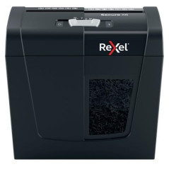 Rexel 2020122 Secure X6 - Destructeur de Documents Coupe Croisée Sécurité P4, Capacité 7-6 Feuilles (70-80 g/m²), Corbeille 10 l