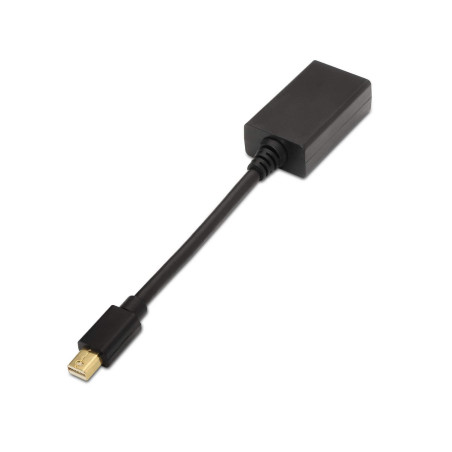 AISENS A125 – 0137 – Convertisseur Mini DP vers HDMI de 15 cm, Couleur Noir