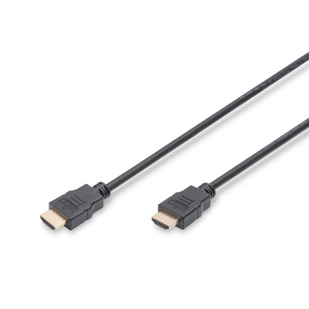 DIGITUS Câble HDMI - 3 m - UltraHD 4k 30 Hz - avec canal Ethernet - compatible avec TV, vidéoprojecteur, moniteur - contacts pla