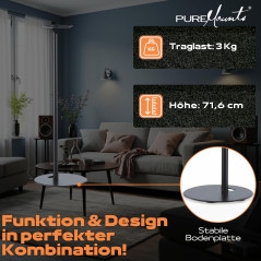 PureMounts® Supports d'enceinte pour SONOS One®, Noir