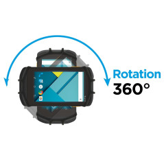 MOBILIS Brassard Poignet/Bras Universel 4-6" pour Terminal de Saisie & Smartphone, Ajustable, Rotation 360°, Armband Compatible 