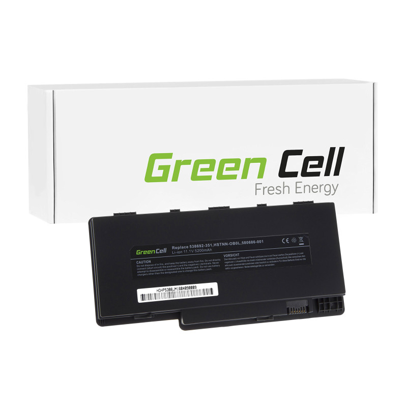 Green Cell® Standard Serie 577093-001 Batterie pour Ordinateur Portable HP 6 cellules 5200 mAh 11,1 V Noir Green Cell® Standard Serie 577093-001 Batterie pour Ordinateur Portable HP 6 cellules 5200 mAh 11,1 V Noir