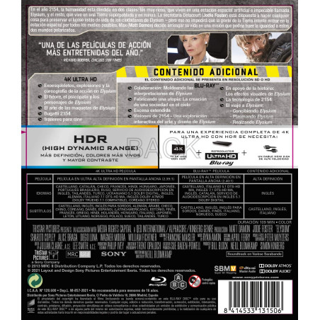 Elysium (4K Ultra-HD + Blu-Ray) [Blu-ray]