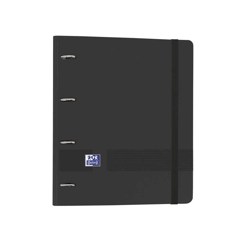 Oxford Live & Go - Classeur à 4 anneaux en polyfoam avec recharge et caoutchouc - Oxford Live & Go A4+ avec 100 feuilles de rech