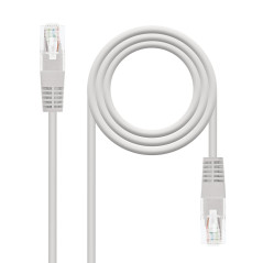 NANOCABLE 10.20.0401-L150, Câble réseau Ethernet RJ45 Cat.6 UTP, AWG24, 100% cuivre, gris, 1,5 m